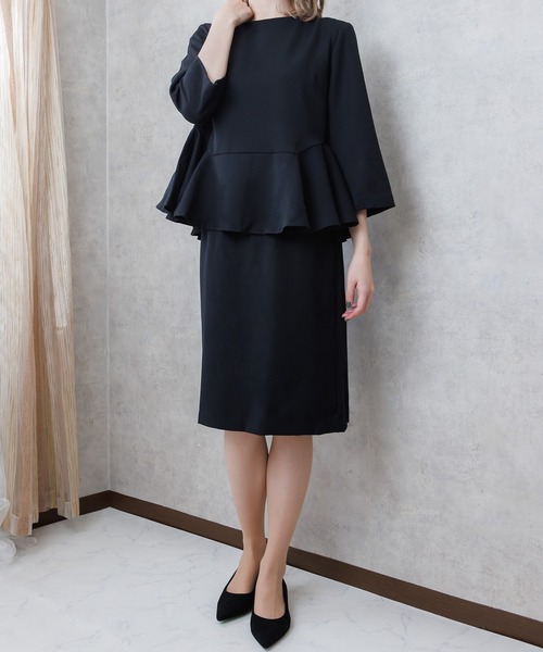 「DRESS LAB」 セットアップ M ネイビー レディース_画像2