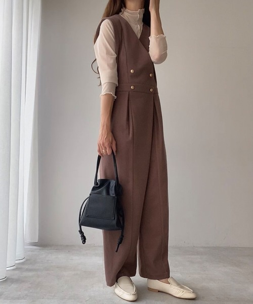 「FILLOU」 オールインワン MEDIUM ブラック レディース_画像4