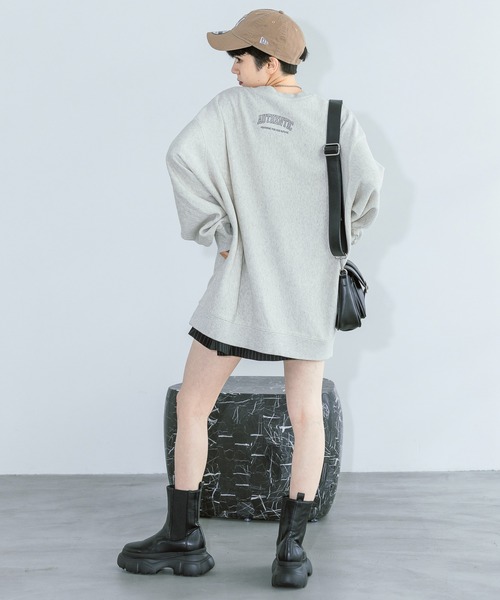 「PAGEBOY」 スウェットカットソー FREE ラベンダー レディース_画像4