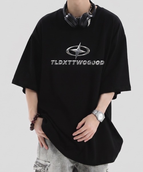 lilful tシャツ 「26年春夏新作」立体ロゴY2Kモチーフビッグシルエット