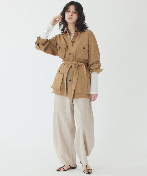 「THE PAUSE」 パンツ 38 ベージュ レディース_画像4