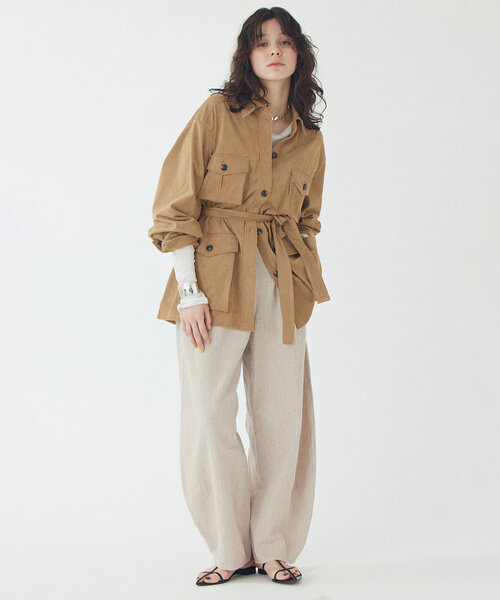 「THE PAUSE」 パンツ 38 ベージュ レディース_画像5