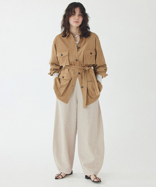 「THE PAUSE」 パンツ 38 ベージュ レディース_画像6