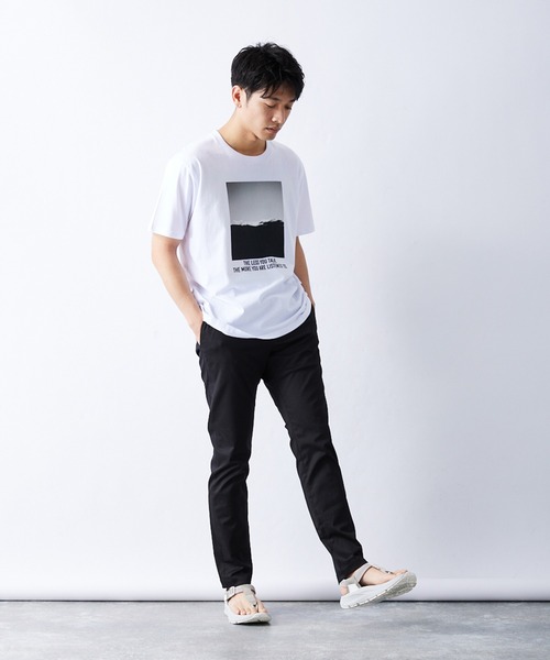 「417 EDIFICE」 チノパンツ L オフホワイト メンズ_画像9