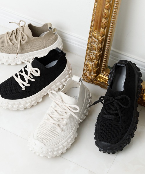 「Noubel Voug Relax」 ローカットスニーカー 22.5cm ブラック レディース_画像6