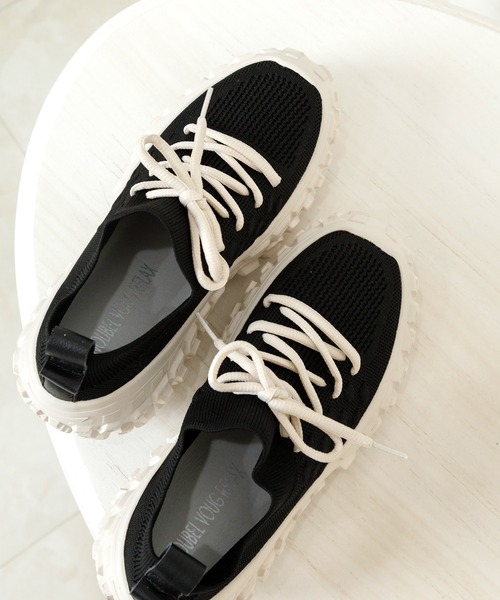 「Noubel Voug Relax」 ローカットスニーカー 22.5cm ブラック レディース_画像8