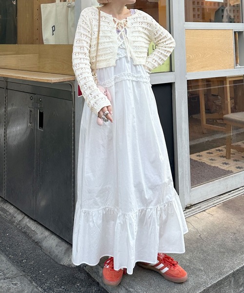 「Alley by w closet」 カーディガン FREE イエロー レディース_画像7