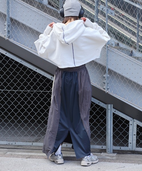 「etsinta」 ジップアップパーカー ONE SIZE ベージュ レディース_画像10