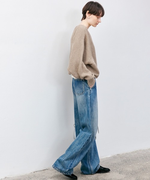 「tageechita」 デニムパンツ X-SMALL インディゴブルー レディース_画像3