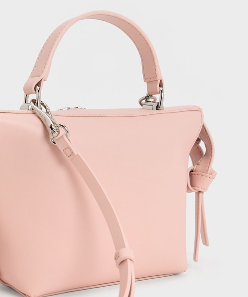 値下げ中【CHARLES & KEITH 】ハンドバッグ ピンク CHARLES ＆ KEITH（チャールズ&キース） 「CHARLES & KEITH