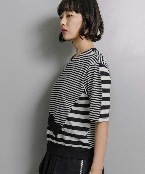 tシャツ レイヤードトップス レディースの画像