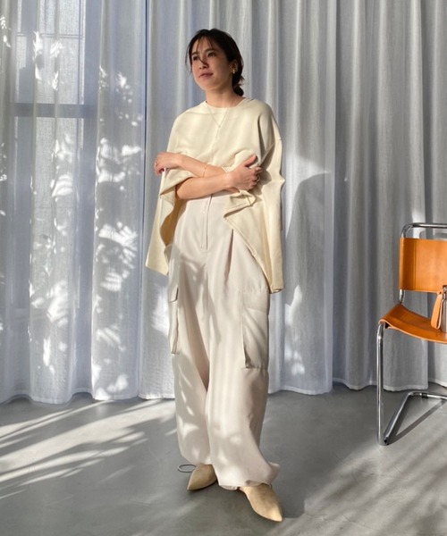「ETRE TOKYO」 カーゴパンツ S ネイビー レディース_画像2