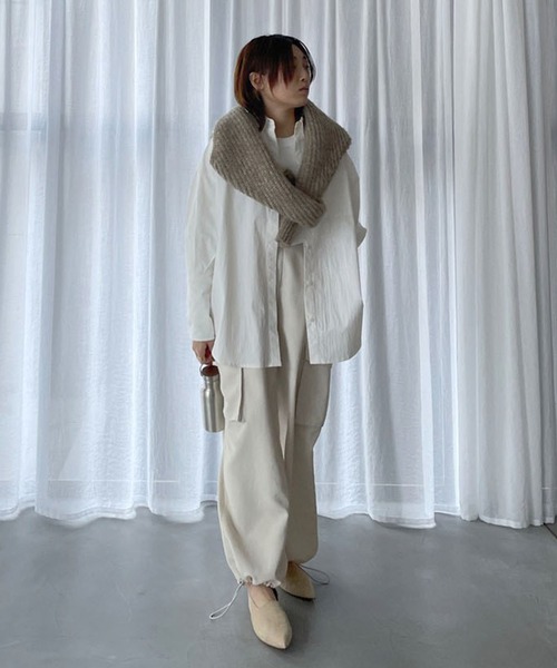 「ETRE TOKYO」 カーゴパンツ S ネイビー レディース_画像8