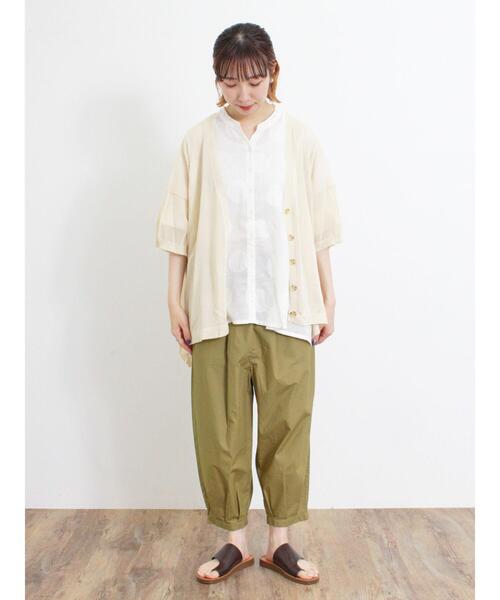 「Samansa Mos2」 イージーパンツ F カーキ レディース_画像9