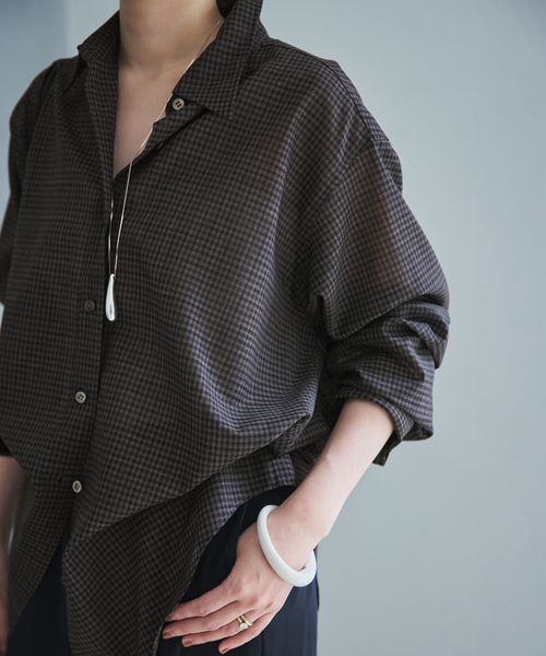 plage（プラージュ） ブラウス シャツ CHECK シャツ レディース
