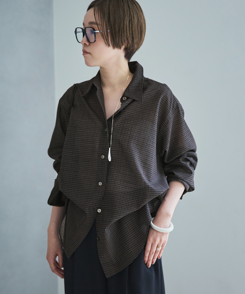 plage（プラージュ） ブラウス シャツ CHECK シャツ レディース 