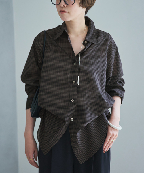 plage（プラージュ） ブラウス シャツ CHECK シャツ レディース