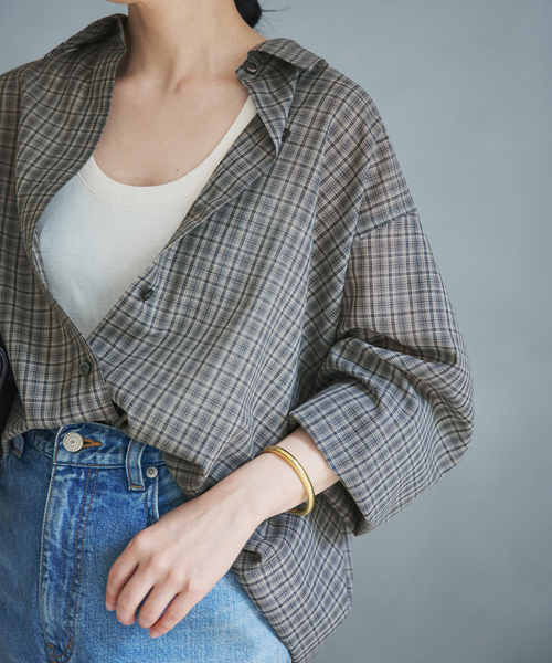 plage（プラージュ） ブラウス シャツ CHECK シャツ レディース