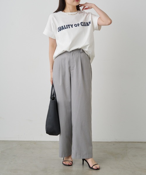 「PUAL CE CIN」 半袖Tシャツ FREE オフホワイト レディース_画像9