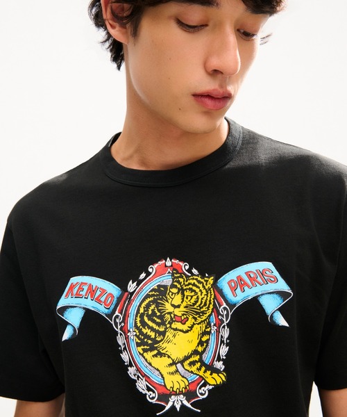 KENZO Tシャツ 美品 KENZO（ケンゾー） tシャツ GOTS KENZO JUMPING TIGER PLACED CLASSIC