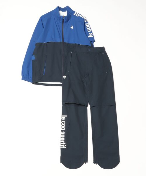 ♥【le coq sportif 】レインウェア セットアップ3点 Lサイズ le coq sportif GOLF（ルコックスポルティフ ゴルフ） カッパ レイン