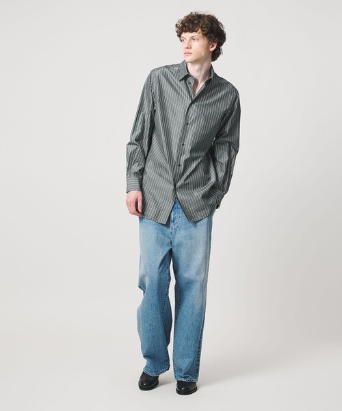 LOEFF シャツ LOEFF（ロエフ） シャツ 「LOEFF」ストライプ レギュラーカラー シャツ