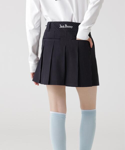 ネイビー ストライプ ジャックバニー スカート レディースゴルフウェア 新品 Jack Bunny!!（ジャックバニー） スカート 「Jack Bunny!!」TRピン