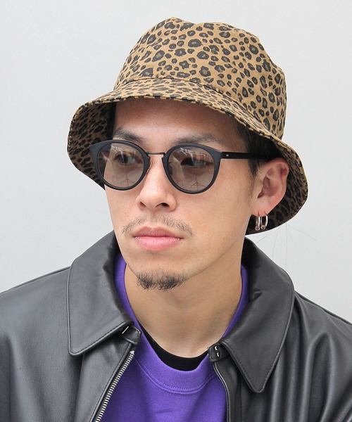A.M.S. 帽子 ハット HIDETRADING PRODUCT / レオパード バケット