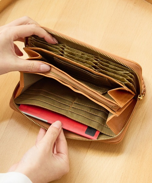 財布 zucchero ズッケロ 長財布 レディース 本革 大容量 縦型カード
