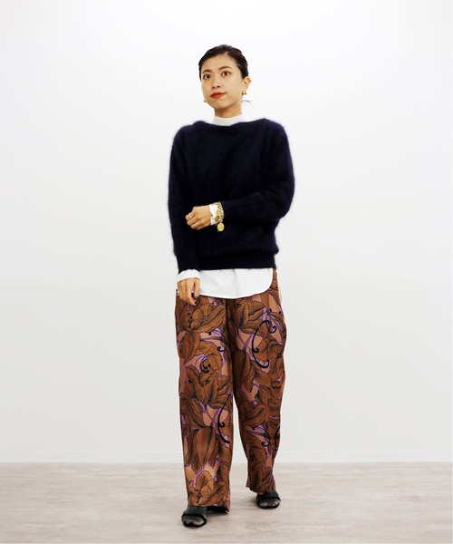 【美品】ヴェルメイユパーイエナ ファーニットボートネックプルオーバー 近年モデル VERMEIL par iena（ヴェルメイユパーイエナ） ニット ファーニット