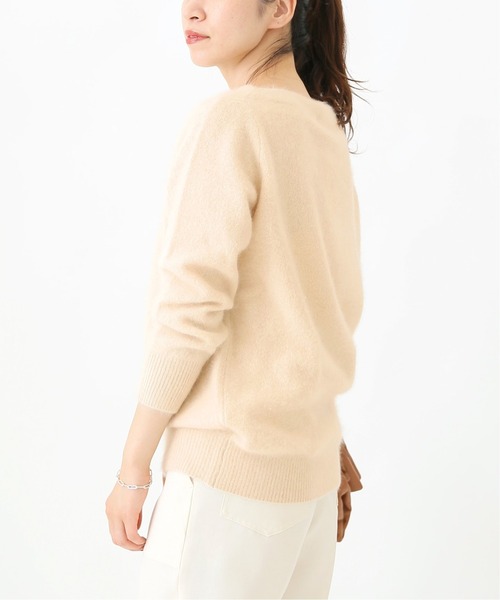 【美品】ヴェルメイユパーイエナ ファーニットボートネックプルオーバー 近年モデル VERMEIL par iena（ヴェルメイユパーイエナ） ニット ファーニット