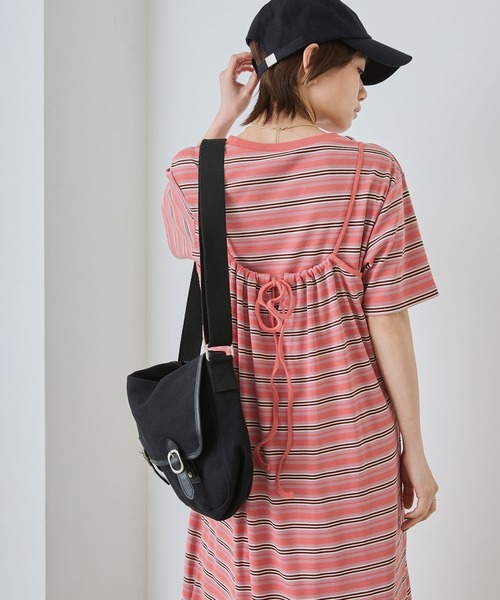 【a158】ジルサンダー 美品 7分袖 ワンピース マルチボーダー イタリア製 a158】ジルサンダー 美品 7分袖 ワンピース マルチボーダー