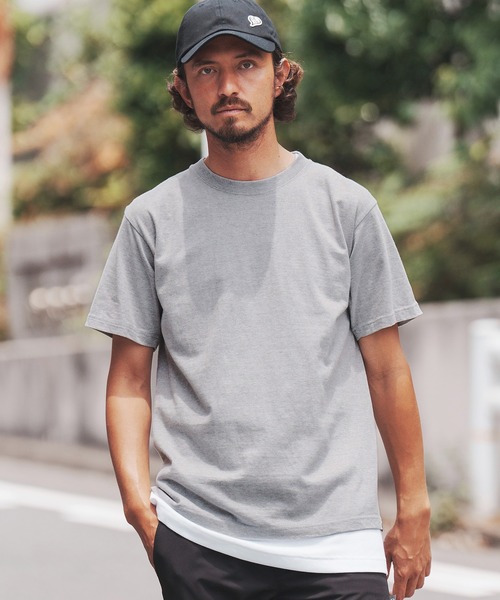【関税込】 マンツーマンTシャツ - ヘッダーグレー t1500_g-zxc720