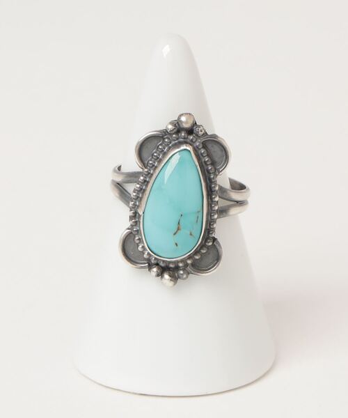 ❤︎ゆーさく❤︎ターコイズ❤︎オーバル型シルバ-❤︎925リング❤︎ Indian Jewelry 指輪 リング INDIAN JEWELRY / RING 78