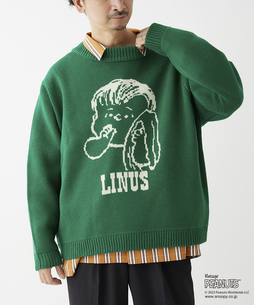 PEANUTS by relume 別注 ダブル ジャガードニット　スヌーピー JOURNAL STANDARD relume（ジャーナルスタンダード レリューム