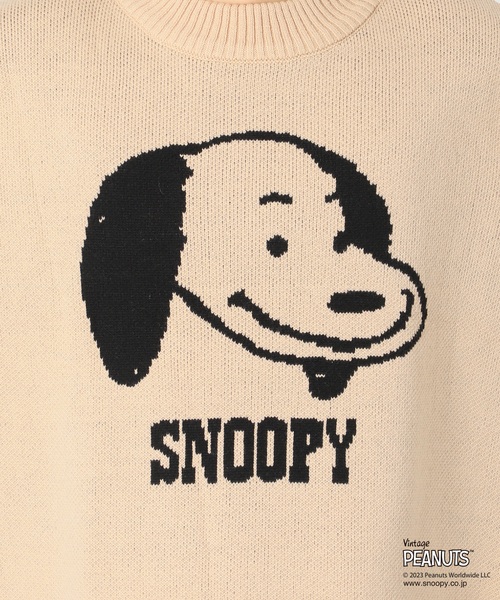 PEANUTS by relume 別注 ダブル ジャガードニット　スヌーピー PEANUTS メンズ ニット 「追加」「PEANUTS by relume