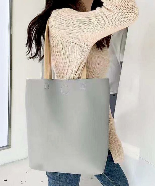 florist トートバッグ 「軽量」「A4収納可」配色レザー
