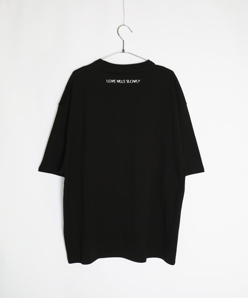 Ed Hardy ブラック 半袖Tシャツ XS Ed Hardy tシャツ ルーズサイズ プリント半袖Tシャツ メンズ