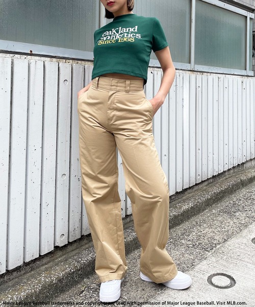 tシャツ 「MLB」クロップドTシャツ レディース BACK TO THE FIELD tシャツ 「MLB」クロップドTシャツ