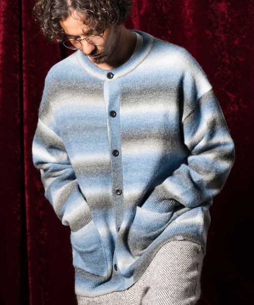 ANGENEHM（アンゲネーム） カーディガン mcg3320-グラデーション