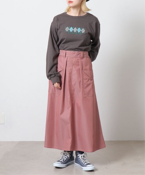 DOUBLE NAME（ダブルネーム） スカート グロッシーウエストギャザー