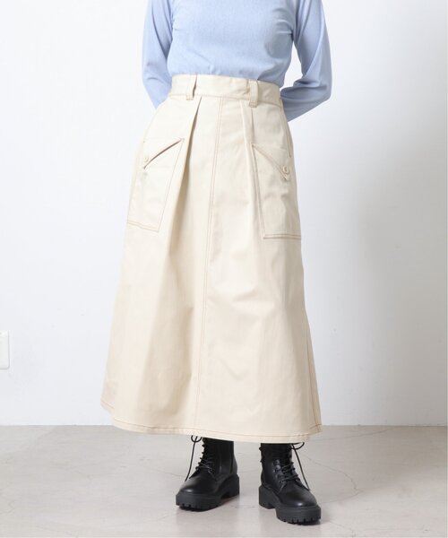 DOUBLE NAME（ダブルネーム） スカート グロッシーウエストギャザー