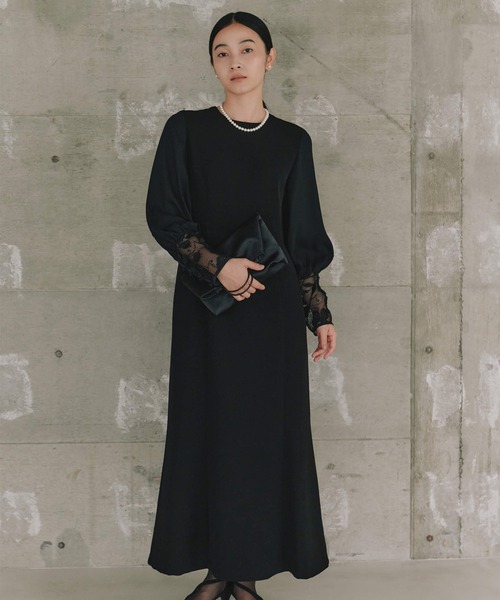 kaene（カエン） セットアップ エンブロイダリースリーブドレス