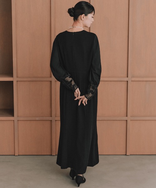 kaene（カエン） セットアップ エンブロイダリースリーブドレス
