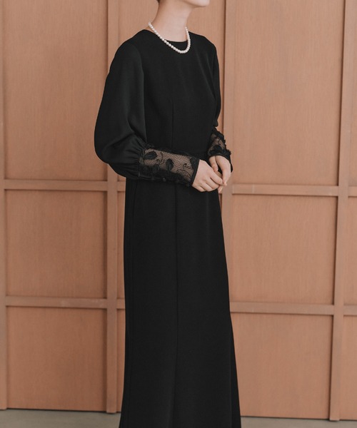 kaene（カエン） セットアップ エンブロイダリースリーブドレス