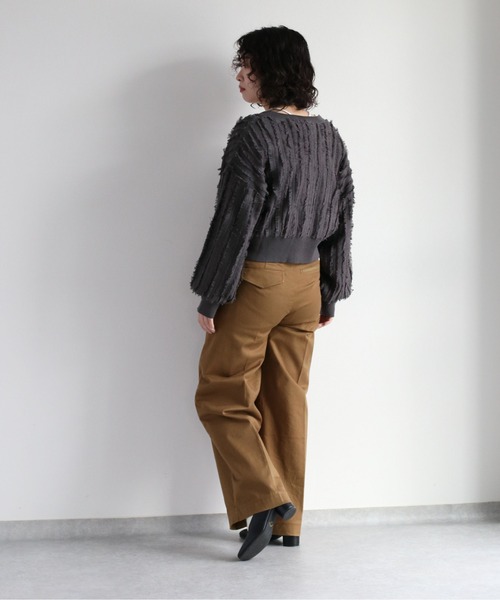 cepo（セポ） カーディガン フリンジVネックカーディガン レディース