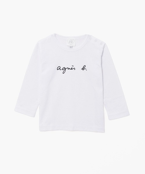 アニエスベー ロンT キッズ　120 agnes b.（アニエスベー） tシャツ ベビー ロゴ コットン 長袖 Tシャツ