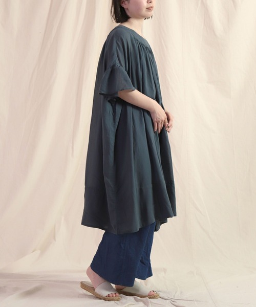 ブラウス シャツ 「Brocante / ブロカント」 80szボイルプリュームチュニック レディース Brocante ブラウス シャツ 「Brocante / ブロカント」 80sz