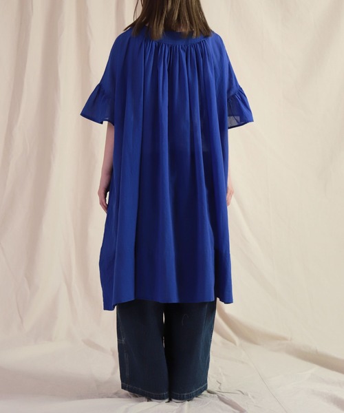 Brocante ブラウス シャツ 半袖 「Brocante / ブロカント」 80szボイル