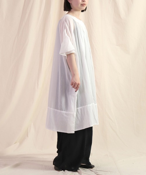 Brocante ブラウス シャツ 半袖 「Brocante / ブロカント」 80szボイル